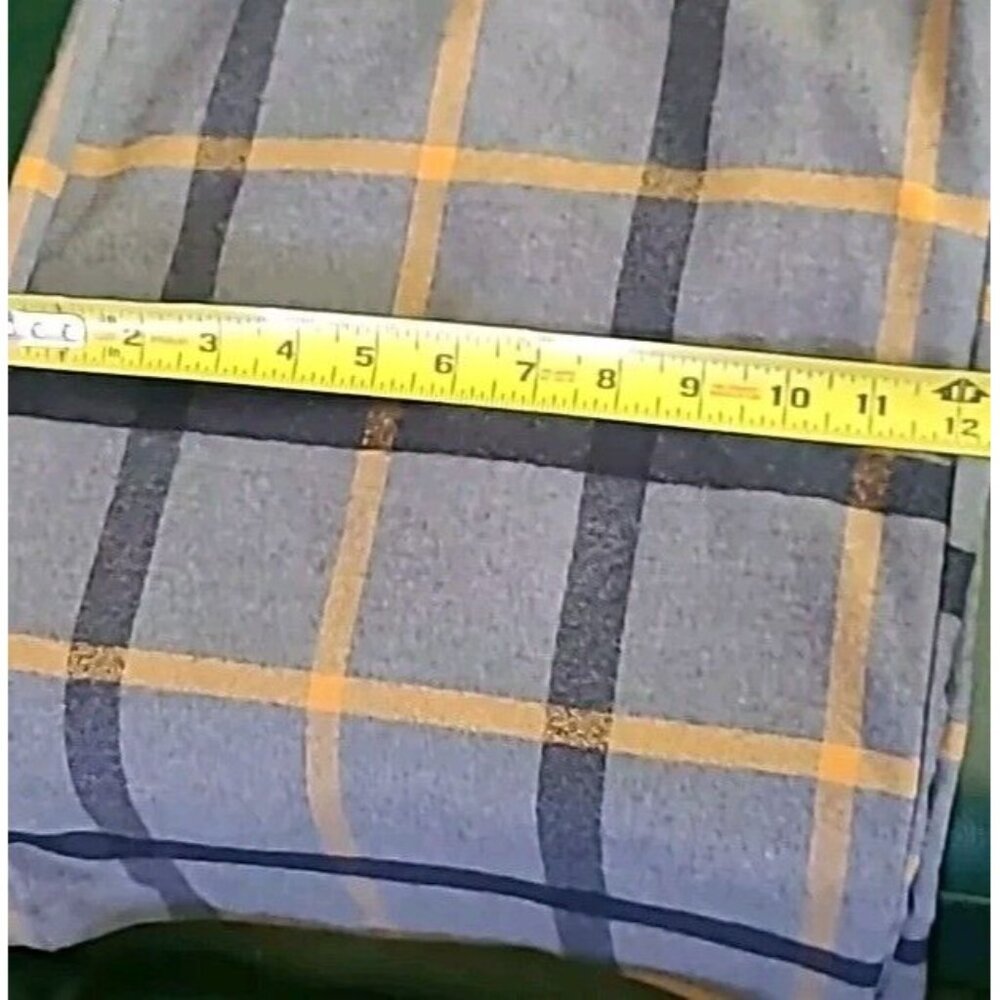 ModCloth Wide Leg Jumpsuit Cropped Gray Black Yellow Plaid Plenty Of Panache - Picture 8 of 10